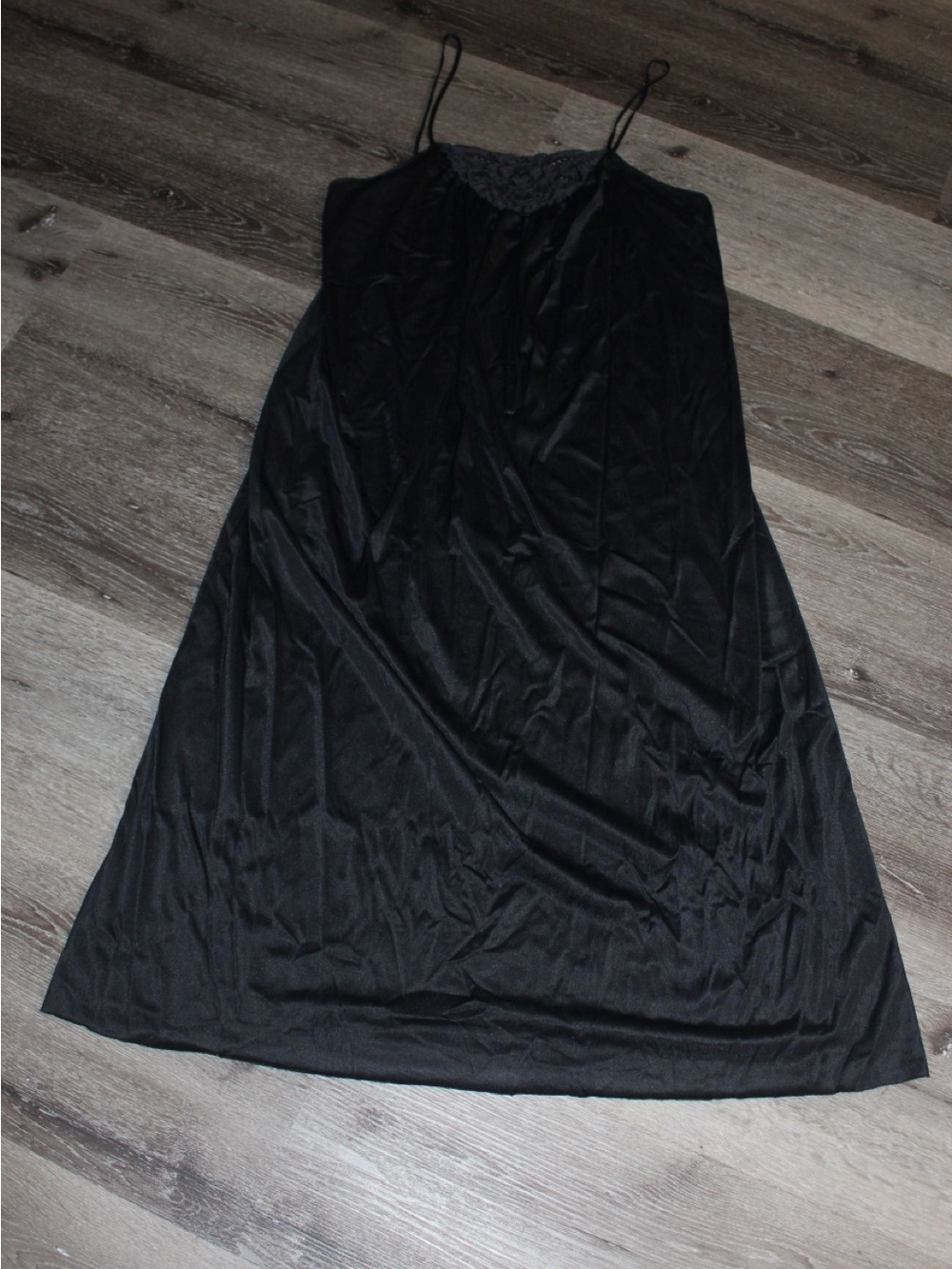Vintage black slip dress